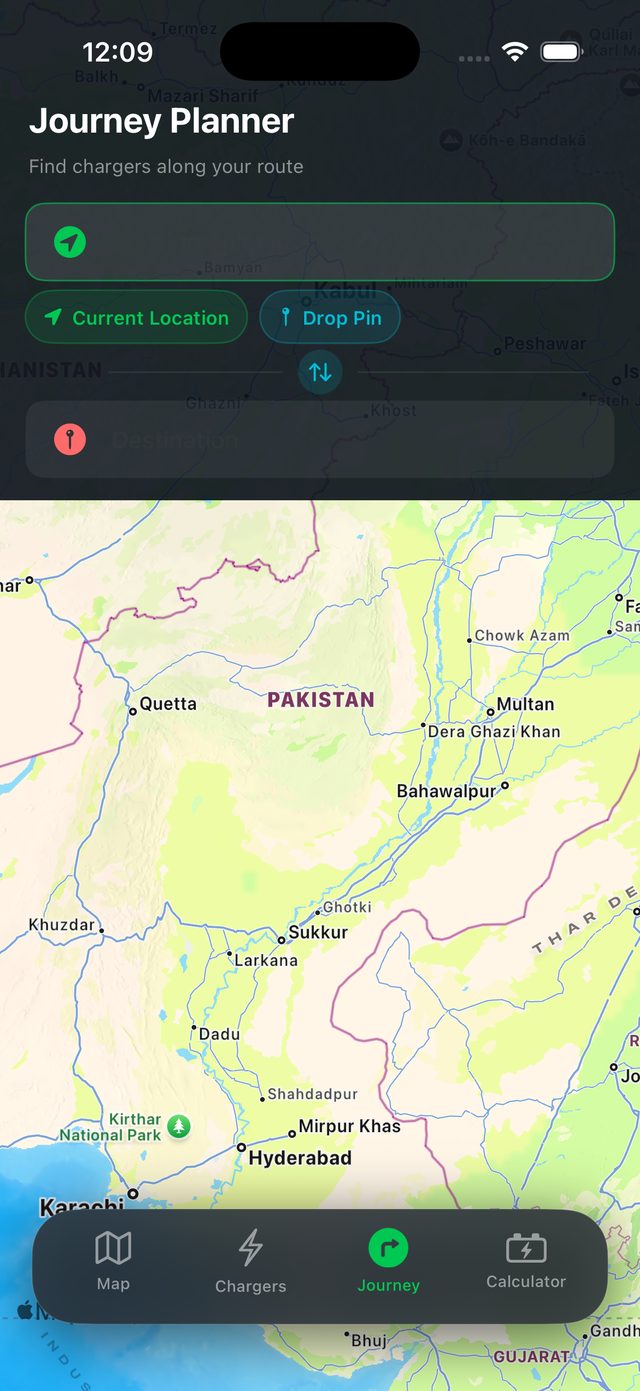 ChargePK journey planner